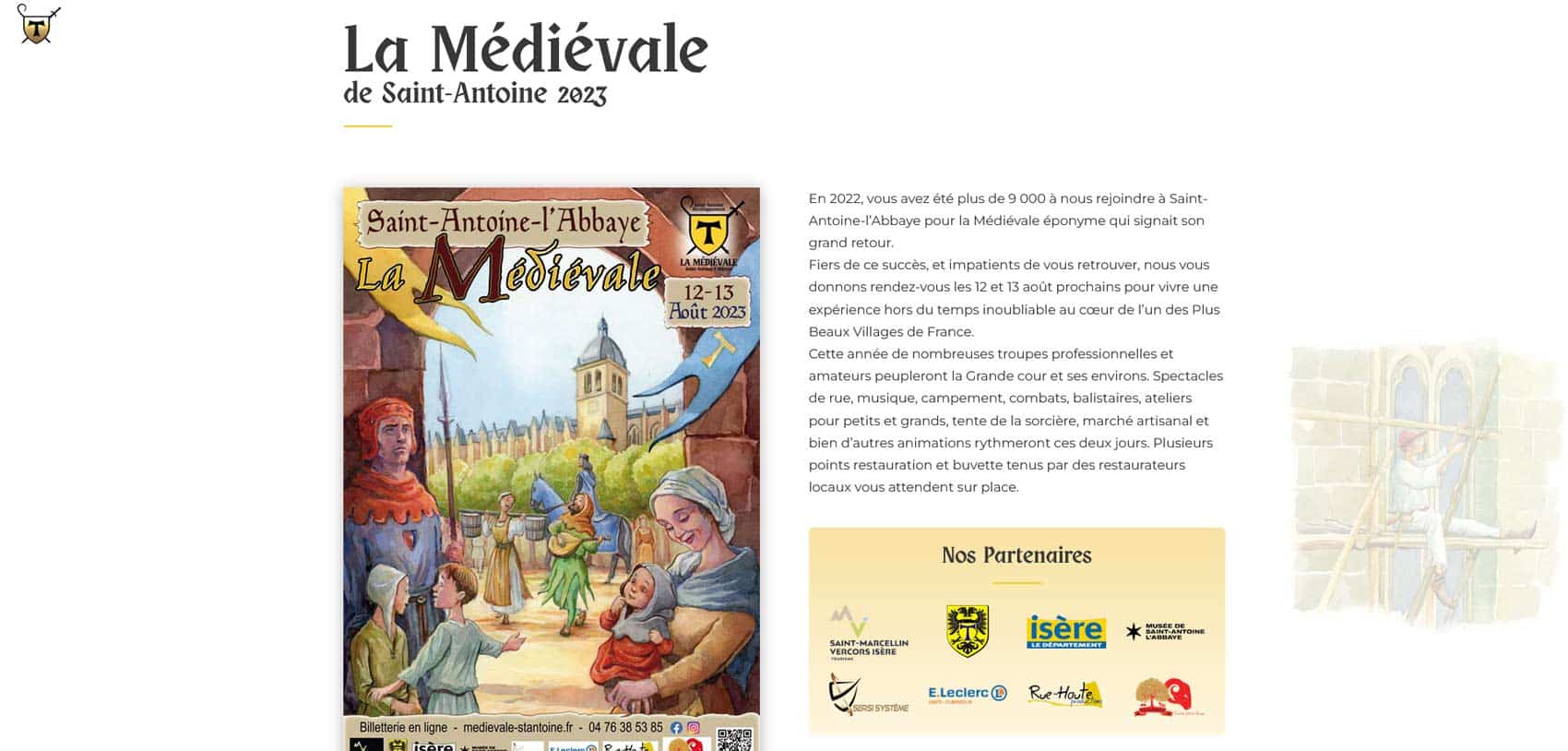 Médiévale SaintAntoinel'Abbaye 2023 Isère 38